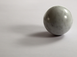 Marble ball on the table