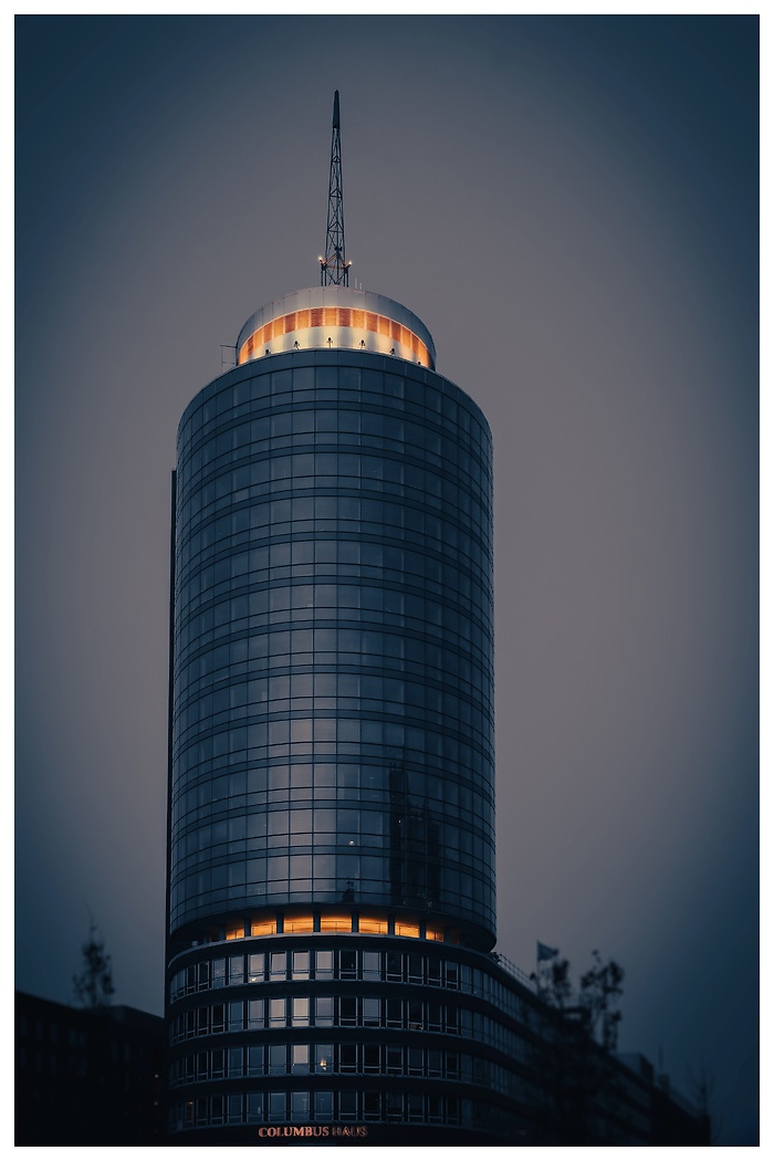 Blick auf das Columbus Haus in Hamburg